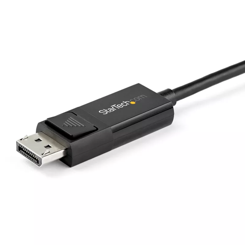 Cable USB-C a DisplayPort 1.4 StarTech.com de 1 m 8K 60 Hz/4K – cable adaptador de vídeo bidireccional DP a USB-C o USB-C a DP reversible – HBR3/HDR/DSC – cable para monitor USB Type-C/Thunderbolt
