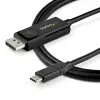 Cable USB-C a DisplayPort 1.4 StarTech.com de 1 m 8K 60 Hz/4K – cable adaptador de vídeo bidireccional DP a USB-C o USB-C a DP reversible – HBR3/HDR/DSC – cable para monitor USB Type-C/Thunderbolt