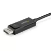 Cable USB-C a DisplayPort 1.4 StarTech.com de 2 m 8K 60Hz/4K - cable adaptador de vídeo bidireccional DP a USB-C o USB-C a DP reversible - HBR3/HDR/DSC - cable para monitor USB Type-C/Thunderbolt 3 (CDP2DP142MBD)