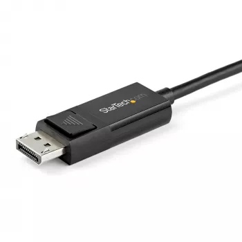Cable USB-C a DisplayPort 1.4 StarTech.com de 2 m 8K 60Hz/4K - cable adaptador de vídeo bidireccional DP a USB-C o USB-C a DP reversible - HBR3/HDR/DSC - cable para monitor USB Type-C/Thunderbolt 3 (CDP2DP142MBD)