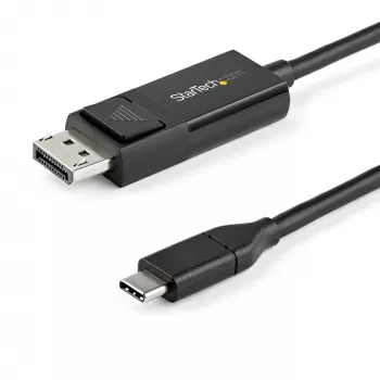 Cable USB-C a DisplayPort 1.2 StarTech.com de 1 m 4K 60Hz - cable adaptador de vídeo bidireccional DP a USB-C o USB-C a DP reversible - HBR2/HDR - cable para monitor USB Type C/Thunderbolt