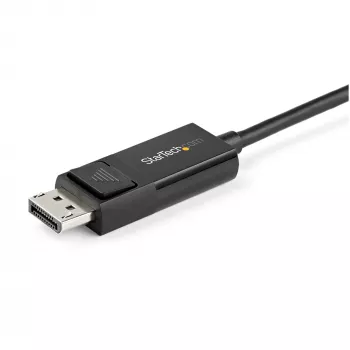 Cable USB-C a DisplayPort 1.2 StarTech.com de 1 m 4K 60Hz - cable adaptador de vídeo bidireccional DP a USB-C o USB-C a DP reversible - HBR2/HDR - cable para monitor USB Type C/Thunderbolt