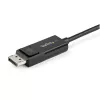 Cable USB C a DisplayPort 1.2 StarTech.com de 6.6ft (2 m) 4K 60Hz - cable adaptador de vídeo bidireccional DP a USB-C o USB-C a DP reversible - HBR2/HDR - cable para monitor USB Type C/Thunderbolt