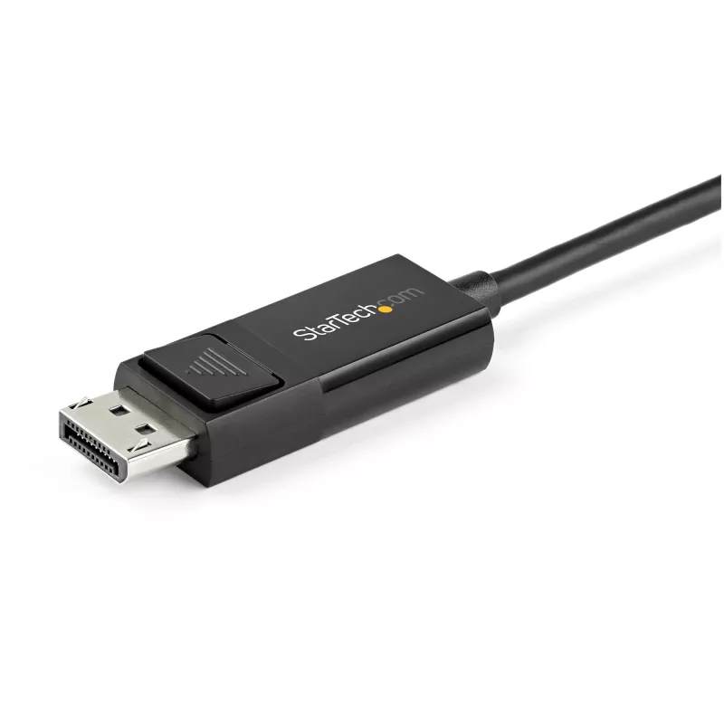 Cable USB C a DisplayPort 1.2 StarTech.com de 6.6ft (2 m) 4K 60Hz - cable adaptador de vídeo bidireccional DP a USB-C o USB-C a DP reversible - HBR2/HDR - cable para monitor USB Type C/Thunderbolt