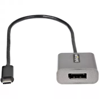 Adaptador USB-C a DisplayPort StarTech.com – adaptador dongle USB-C a DisplayPort 1.4 8K/4K 60Hz – convertidor de vídeo USB Type-C a DP para monitor – compatible con Thunderbolt 3 – con cable adjunto de 30 cm