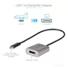 Adaptador USB-C a DisplayPort StarTech.com – adaptador dongle USB-C a DisplayPort 1.4 8K/4K 60Hz – convertidor de vídeo USB Type-C a DP para monitor – compatible con Thunderbolt 3 – con cable adjunto de 30 cm