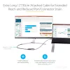 Adaptador USB-C a DisplayPort StarTech.com – adaptador dongle USB-C a DisplayPort 1.4 8K/4K 60Hz – convertidor de vídeo USB Type-C a DP para monitor – compatible con Thunderbolt 3 – con cable adjunto de 30 cm