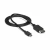 Cable USB-C a DisplayPort 1.2 StarTech.com de 1 m 4K 60Hz – cable adaptador USB-C a DisplayPort – HBR2 – cable de vídeo USB Type-C DP Alt Mode a monitor DP – funciona con Thunderbolt 3 – negro