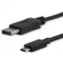 Cable USB-C a DisplayPort 1.2 StarTech.com de 1,8 m 4K 60 Hz – cable adaptador USB-C a DisplayPort HBR2 – cable de vídeo USB Type-C DP Alt Mode a monitor DP – funciona con Thunderbolt 3 – negro