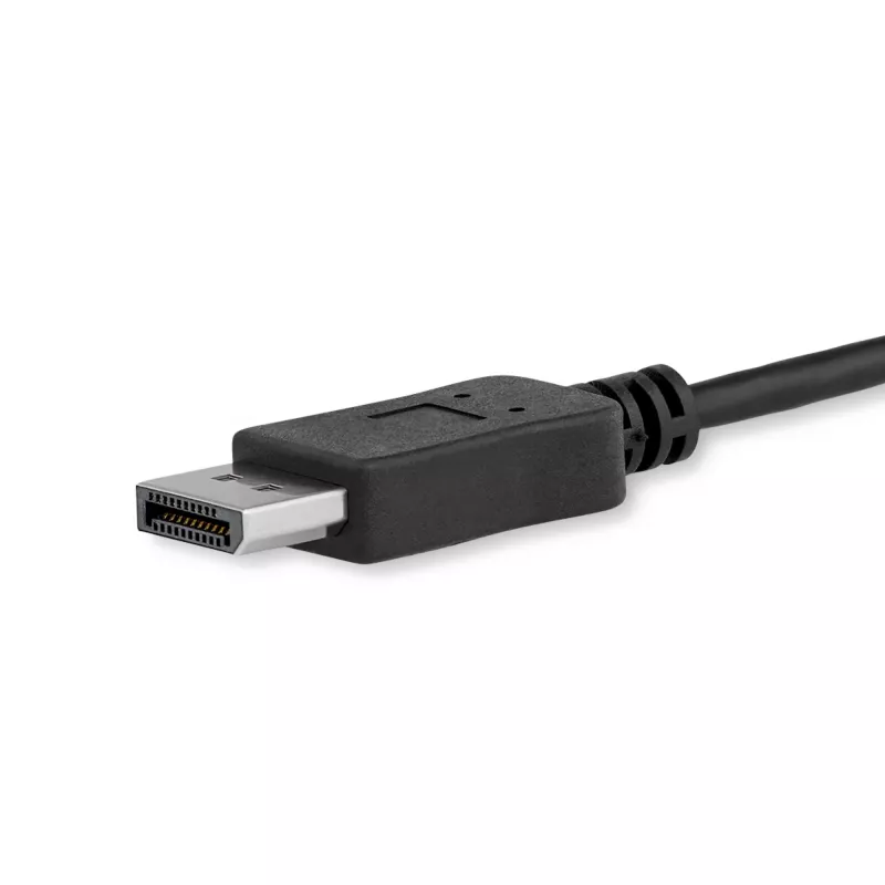 Cable USB-C a DisplayPort 1.2 StarTech.com de 1,8 m 4K 60 Hz – cable adaptador USB-C a DisplayPort HBR2 – cable de vídeo USB Type-C DP Alt Mode a monitor DP – funciona con Thunderbolt 3 – negro