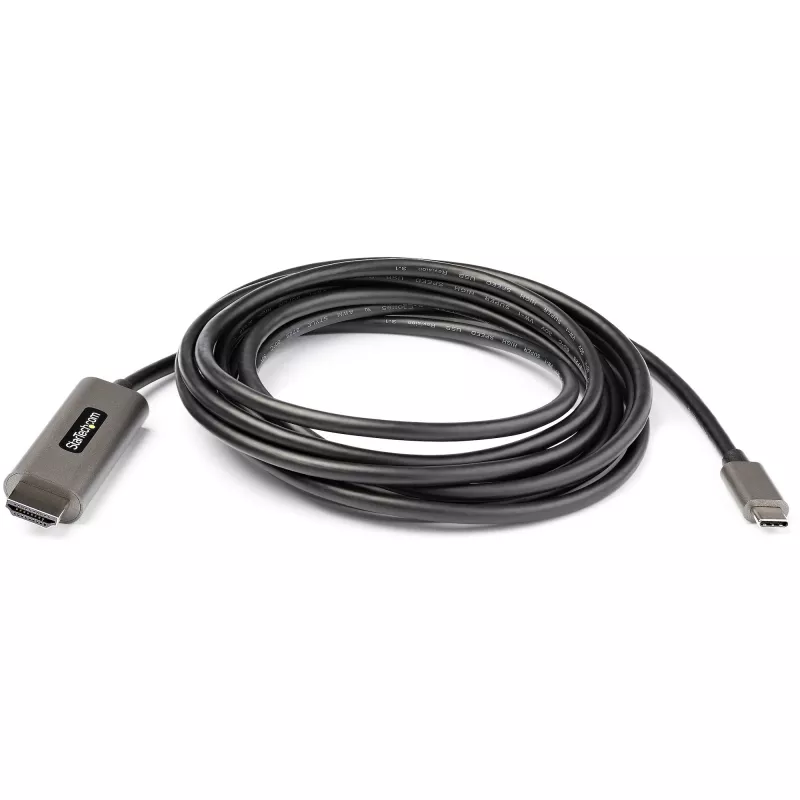 Cable USB C a HDMI StarTech.com de 10ft (3 m) 4K 60Hz con HDR10 - cable adaptador de vídeo Ultra HD USB Type-C a 4K HDMI 2.0b - convertidor USB-C a HDMI para monitor/pantalla HDR - DP 1.4 Alt Mode HBR3