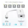 Adaptador USB-C a Mini DisplayPort StarTech.com – 4K 60 Hz – blanco – adaptador USB 3.1 Type-C a Mini DP – la versión actualizada es CDP2MDPEC