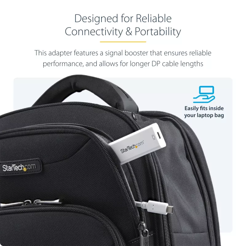 Adaptador USB-C a Mini DisplayPort StarTech.com – 4K 60 Hz – blanco – adaptador USB 3.1 Type-C a Mini DP – la versión actualizada es CDP2MDPEC