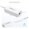 Adaptador USB-C a Mini DisplayPort StarTech.com – 4K 60 Hz – blanco – adaptador USB 3.1 Type-C a Mini DP – la versión actualizada es CDP2MDPEC
