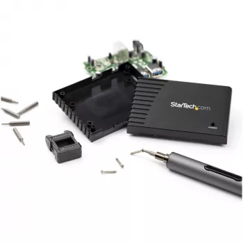 StarTech.com set de destornilladores eléctricos de precisión de 20 bits - kit portátil/mini destornillador de bits a batería para reparaciones de electrónica, portátiles, ordenadores, tablets y teléfonos - magnético - inalámbrico
