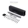 StarTech.com set de destornilladores eléctricos de precisión de 20 bits - kit portátil/mini destornillador de bits a batería para reparaciones de electrónica, portátiles, ordenadores, tablets y teléfonos - magnético - inalámbrico