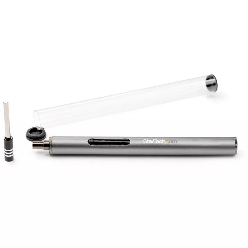 StarTech.com set de destornilladores eléctricos de precisión de 55 bits - set portátil de destornillador de bits inalámbrico a batería para reparaciones de electrónica, portátiles, ordenadores, tablets y teléfonos - base magnética