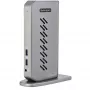 StarTech.com Dock USB-C USB-A - Estación de acoplamiento universal híbrida USB 3.0 para portátil USB-C o USB-A - Doble monitor 4K 60Hz HDMI/DisplayPort - 6x USB-A, GbE - USB 3.1 Gen 1 - Windows/Mac