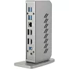 StarTech.com Dock USB-C USB-A - Estación de acoplamiento universal híbrida USB 3.0 para portátil USB-C o USB-A - Doble monitor 4K 60Hz HDMI/DisplayPort - 6x USB-A, GbE - USB 3.1 Gen 1 - Windows/Mac