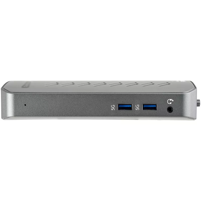 StarTech.com Dock USB-C USB-A - Estación de acoplamiento universal híbrida USB 3.0 para portátil USB-C o USB-A - Doble monitor 4K 60Hz HDMI/DisplayPort - 6x USB-A, GbE - USB 3.1 Gen 1 - Windows/Mac