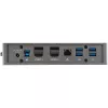 StarTech.com Dock USB-C USB-A - Estación de acoplamiento universal híbrida USB 3.0 para portátil USB-C o USB-A - Doble monitor 4K 60Hz HDMI/DisplayPort - 6x USB-A, GbE - USB 3.1 Gen 1 - Windows/Mac