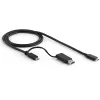 StarTech.com Estación de acoplamiento universal para portátil, dock híbrido USB-C y USB-A, doble 4K DP y HDMI, 100W PD, Mac / Windows / Chrome OS, hub 4x USB 5Gbps, GbE