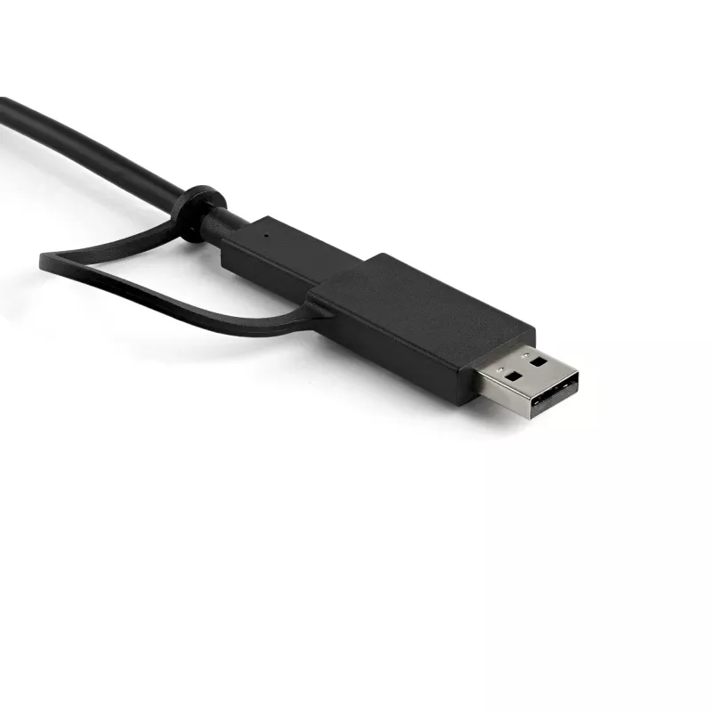 StarTech.com Estación de acoplamiento universal para portátil, dock híbrido USB-C y USB-A, doble 4K DP y HDMI, 100W PD, Mac / Windows / Chrome OS, hub 4x USB 5Gbps, GbE