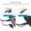 StarTech.com Estación de acoplamiento universal para portátil, dock híbrido USB-C y USB-A, doble 4K DP y HDMI, 100W PD, Mac / Windows / Chrome OS, hub 4x USB 5Gbps, GbE