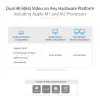 StarTech.com Estación de acoplamiento universal para portátil, dock híbrido USB-C y USB-A, doble 4K DP y HDMI, 100W PD, Mac / Windows / Chrome OS, hub 4x USB 5Gbps, GbE