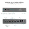 StarTech.com Estación de acoplamiento universal para portátil, dock híbrido USB-C y USB-A, doble 4K DP y HDMI, 100W PD, Mac / Windows / Chrome OS, hub 4x USB 5Gbps, GbE
