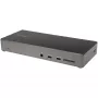 StarTech.com Dock USB C - Estación de acoplamiento USB Type-C para triple monitor 4K - 100W Power Delivery - DP 1.4 Alt Mode y DSC, 2x DisplayPort 1.4/HDMI 2.0 - 6xUSB (2x 10Gbps) - Windows/Chrome