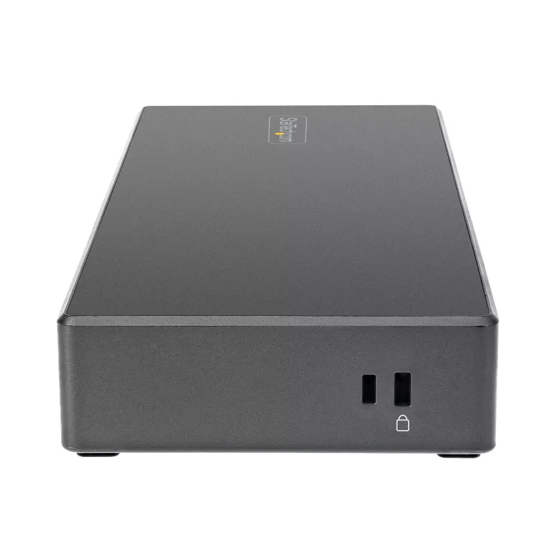 StarTech.com Dock USB C - Estación de acoplamiento USB Type-C para triple monitor 4K - 100W Power Delivery - DP 1.4 Alt Mode y DSC, 2x DisplayPort 1.4/HDMI 2.0 - 6xUSB (2x 10Gbps) - Windows/Chrome