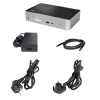 StarTech.com Dock USB-C – DisplayPort y HDMI cuádruple monitor 4K 60Hz – Estación de acoplamiento USB-C universal con 100W Power Delivery – Hub USB con 1x USB Type-C y 3x USB-A, Ethernet, Audio