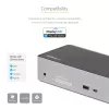StarTech.com Dock USB-C – DisplayPort y HDMI cuádruple monitor 4K 60Hz – Estación de acoplamiento USB-C universal con 100W Power Delivery – Hub USB con 1x USB Type-C y 3x USB-A, Ethernet, Audio