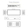 StarTech.com Dock USB-C – DisplayPort y HDMI cuádruple monitor 4K 60Hz – Estación de acoplamiento USB-C universal con 100W Power Delivery – Hub USB con 1x USB Type-C y 3x USB-A, Ethernet, Audio