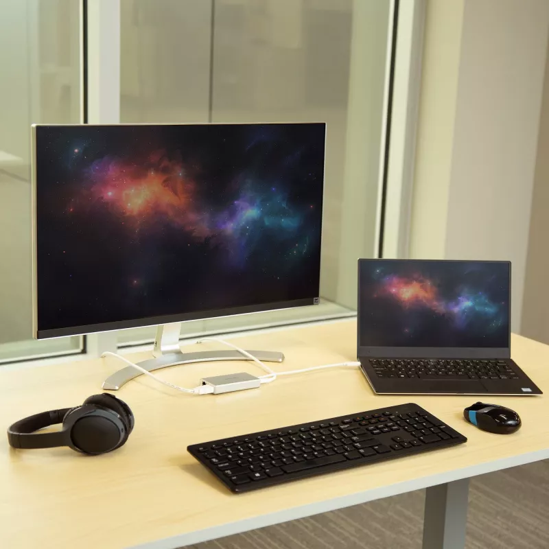 StarTech.com Adaptador multipuerto USB-C – Estación de acoplamiento de viaje USB-C con 4K HDMI – 60 W Power Delivery Pass-Through, GbE, hub USB-A 3.0 de 2 puertos – Mini dock USB Type-C portátil para portátil – Blanco
