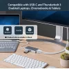 StarTech.com Adaptador multipuerto USB-C – Estación de acoplamiento de viaje USB-C con 4K HDMI – 60 W Power Delivery Pass-Through, GbE, hub USB-A 3.0 de 2 puertos – Mini dock USB Type-C portátil para portátil – Blanco