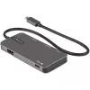 StarTech.com DKT30CHSDPD adaptador multipuerto USB-C mini dock, HDMI 4K, 100 W PD pass-through, ranura SD/microSD, hub USB 3.0 de 3 puertos, cable fijo de 30 cm