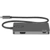 StarTech.com DKT30CHSDPD adaptador multipuerto USB-C mini dock, HDMI 4K, 100 W PD pass-through, ranura SD/microSD, hub USB 3.0 de 3 puertos, cable fijo de 30 cm
