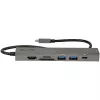 StarTech.com Hub adaptador multipuerto USB-C, USB-C a 4K 60Hz HDMI, Gigabit Ethernet y carga de portátil 100W para Macbook Pro / Air y Windows