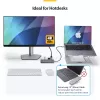 StarTech.com Hub adaptador multipuerto USB-C, USB-C a 4K 60Hz HDMI, Gigabit Ethernet y carga de portátil 100W para Macbook Pro / Air y Windows
