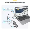 StarTech.com Hub adaptador multipuerto USB-C, USB-C a 4K 60Hz HDMI, Gigabit Ethernet y carga de portátil 100W para Macbook Pro / Air y Windows