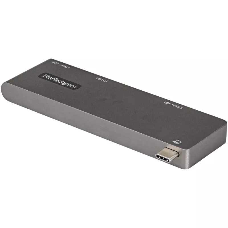 StarTech.com Adaptador multipuerto USB-C para MacBook Pro/Air – USB Type-C a 4K HDMI, 100 W Power Delivery Pass-Through, ranura SD/MicroSD, hub USB 3.0 de 2 puertos – Mini dock USB-C portátil