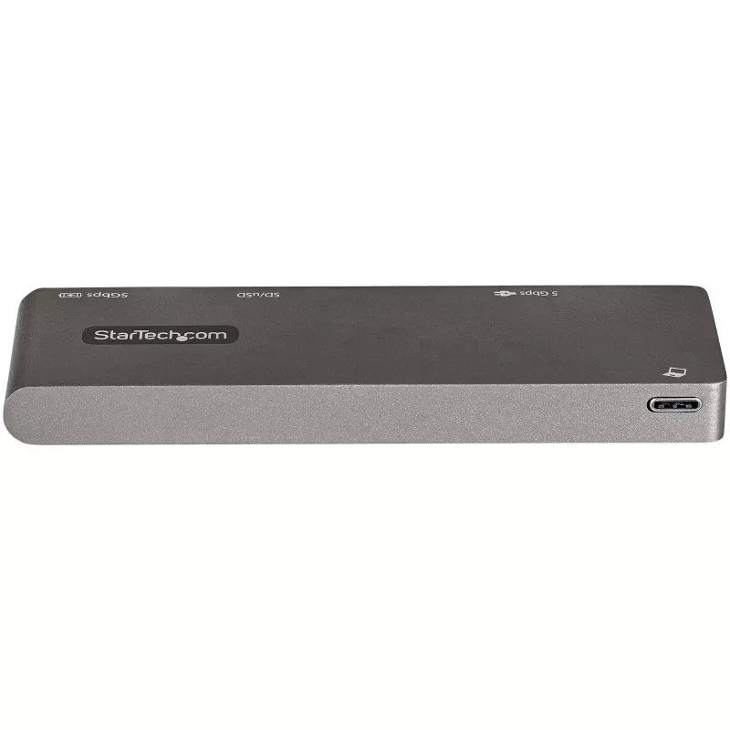 StarTech.com Adaptador multipuerto USB-C para MacBook Pro/Air – USB Type-C a 4K HDMI, 100 W Power Delivery Pass-Through, ranura SD/MicroSD, hub USB 3.0 de 2 puertos – Mini dock USB-C portátil