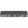StarTech.com Adaptador multipuerto USB-C para MacBook Pro/Air – USB Type-C a 4K HDMI, 100 W Power Delivery Pass-Through, ranura SD/MicroSD, hub USB 3.0 de 2 puertos – Mini dock USB-C portátil