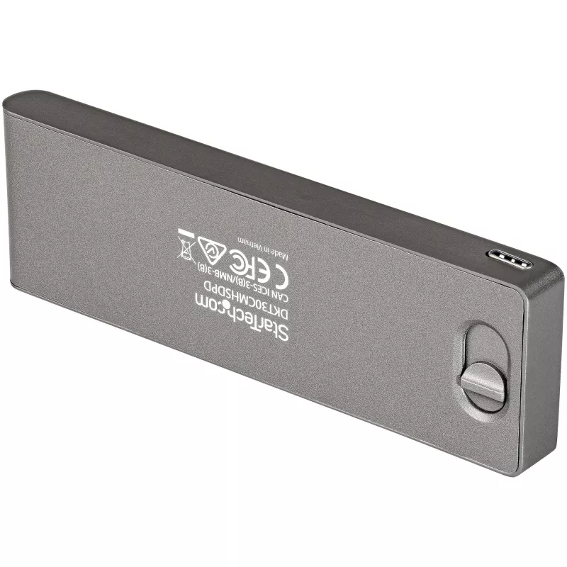 StarTech.com Adaptador multipuerto USB-C para MacBook Pro/Air – USB Type-C a 4K HDMI, 100 W Power Delivery Pass-Through, ranura SD/MicroSD, hub USB 3.0 de 2 puertos – Mini dock USB-C portátil