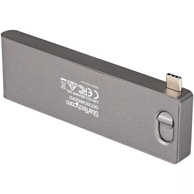 StarTech.com Adaptador multipuerto USB-C para MacBook Pro/Air – USB Type-C a 4K HDMI, 100 W Power Delivery Pass-Through, ranura SD/MicroSD, hub USB 3.0 de 2 puertos – Mini dock USB-C portátil