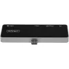 StarTech.com Adaptador multipuerto USB C – USB-C a 4K 60Hz HDMI 2.0, carga pasante 100W Power Delivery, hub USB 3.0 de 3 puertos, audio – Mini dock USB-C – Dock de viaje USB Type-C portátil