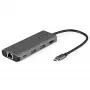 StarTech.com Adaptador multipuerto USB-C - Mini dock USB Type-C de 10 Gbit/s con 4K 30 Hz HDMI - 100 W Power Delivery Pass-Through - Hub USB de 3 puertos, GbE - Dock para portátil USB 3.1/3.2 Gen 2 - Cable de 25,4 cm