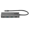 StarTech.com Adaptador multipuerto USB-C - Mini dock USB Type-C de 10 Gbit/s con 4K 30 Hz HDMI - 100 W Power Delivery Pass-Through - Hub USB de 3 puertos, GbE - Dock para portátil USB 3.1/3.2 Gen 2 - Cable de 25,4 cm